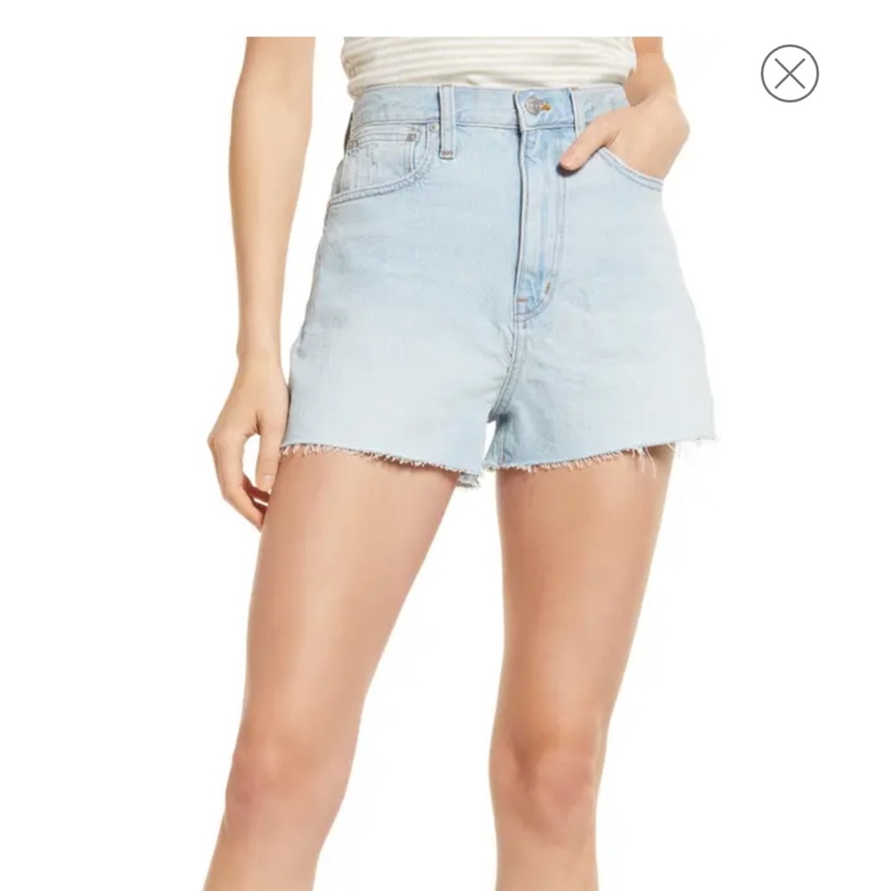 NWT Madewell Mom Jean Short Short size 33 Fitzgerald Wash